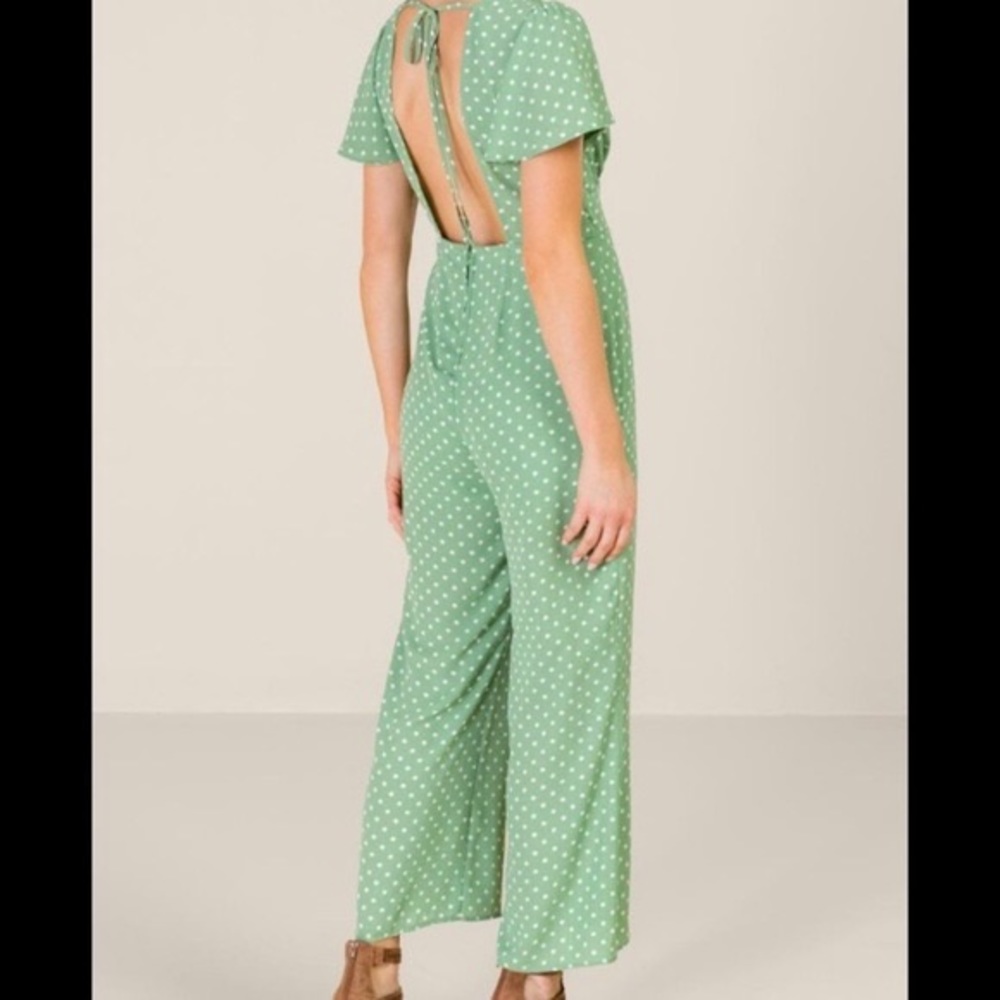 NWOT Francesca polka dot jumpsuit